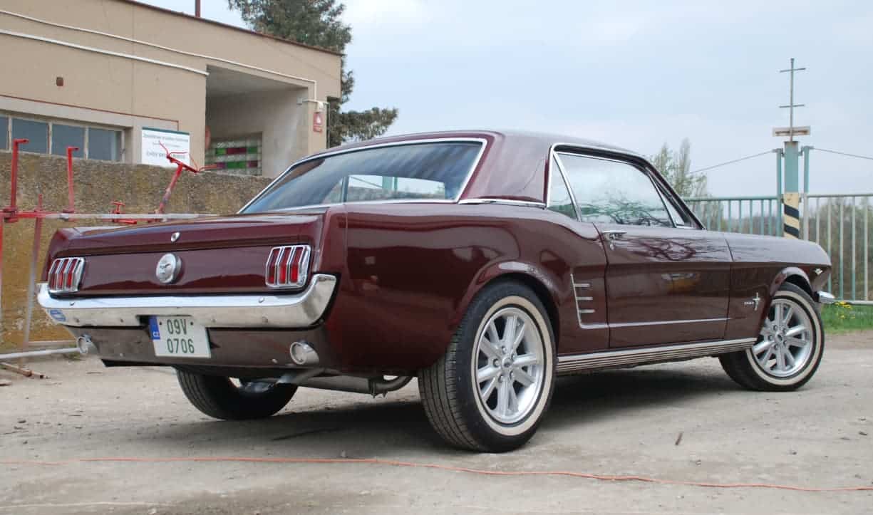 1966 Ford Mustang 289, V8, coupe, maroon, full restoration