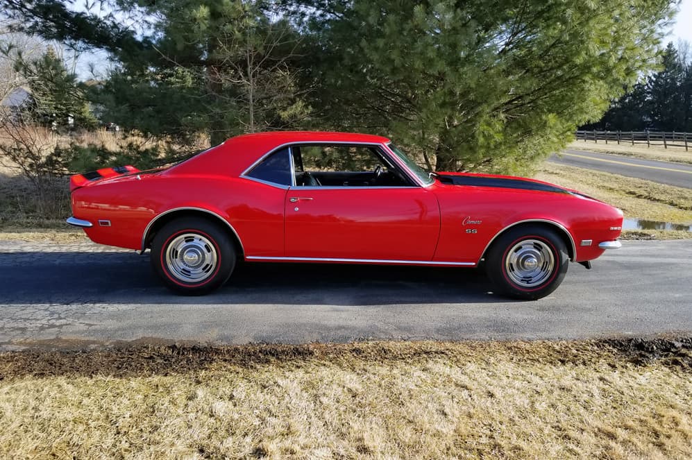 Restored Matching-Numbers Camaro SS: A Classic Beauty in Red